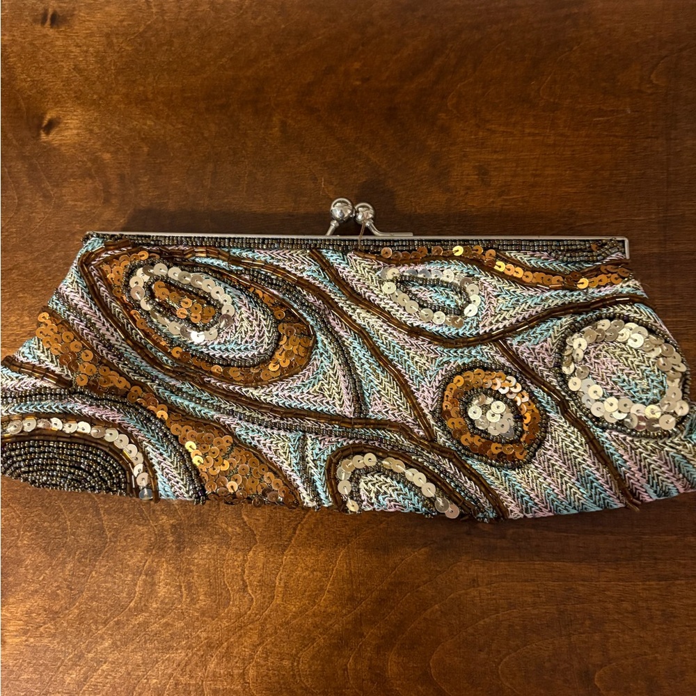 Elegant Sequin Clutch Bag - Multicolor